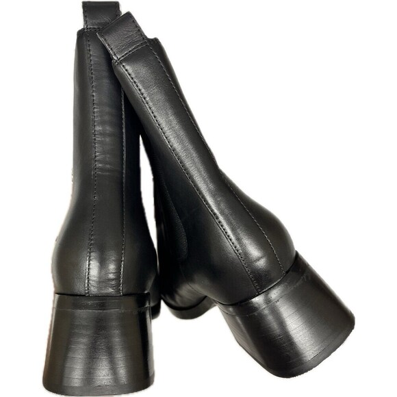 Nine West Leriv Block Heel Leather Boots - Picture 5 of 6